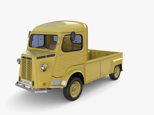 Generic 40s Van Pick Up with interior v3 Modelo 3D