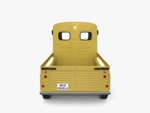 Generic 40s Van Pick Up with interior v3 Modelo 3D