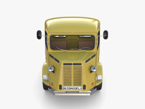Generic 40s Van Pick Up with interior v3 Modelo 3D