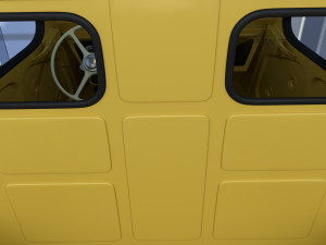 Generic 40s Van Pick Up with interior v3 Modelo 3D