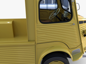 Generic 40s Van Pick Up with interior v3 Modelo 3D