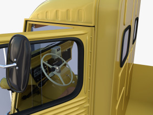 Generic 40s Van Pick Up with interior v3 Modelo 3D