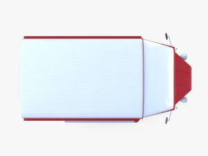 Citroen HY Red with interior 3D Model