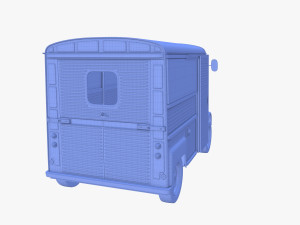 Citroen HY Red with interior 3D Model