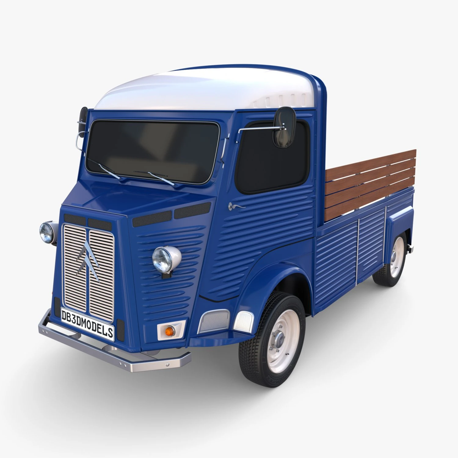 Citroen HY Pick Up v2 3D Model .c4d .max .obj .3ds .fbx .stl .blend 