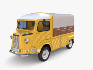 Citroen HY Pick Up with interior v1 3D Model