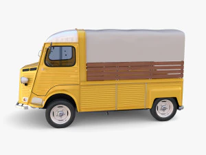 Citroen HY Pick Up with interior v1 3D Model
