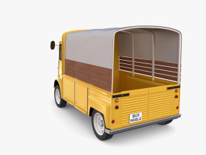 Citroen HY Pick Up with interior v1 Modelo 3D