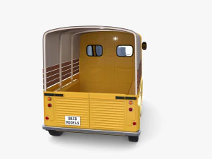 Citroen HY Pick Up with interior v1 3D Model