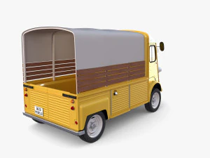 Citroen HY Pick Up with interior v1 3D Model