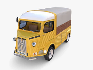 Citroen HY Pick Up with interior v1 3D Model