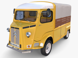Citroen HY Pick Up with interior v1 Modelo 3D