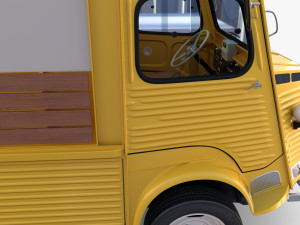 Citroen HY Pick Up with interior v1 Modelo 3D
