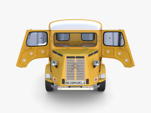 Citroen HY Pick Up with interior v1 Modelo 3D