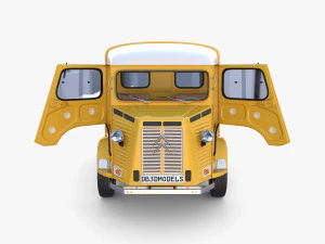 Citroen HY Pick Up with interior v1 3D Model