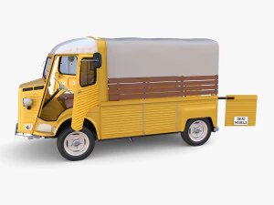 Citroen HY Pick Up with interior v1 3D Model