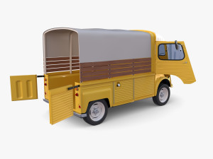 Citroen HY Pick Up with interior v1 Modelo 3D