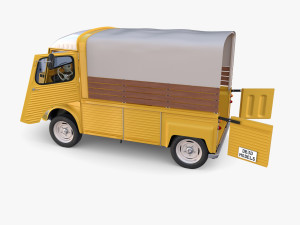 Citroen HY Pick Up with interior v1 Modelo 3D