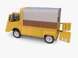 Citroen HY Pick Up with interior v1 3D Model