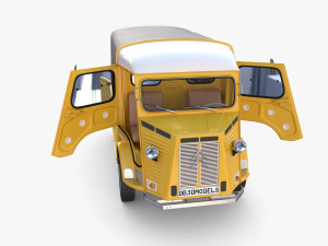 Citroen HY Pick Up with interior v1 Modelo 3D