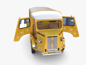 Citroen HY Pick Up with interior v1 3D Model