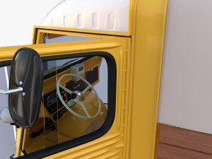 Citroen HY Pick Up with interior v1 Modelo 3D