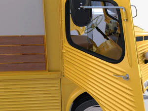 Citroen HY Pick Up with interior v1 3D Model