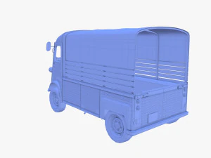 Citroen HY Pick Up with interior v1 3D Model