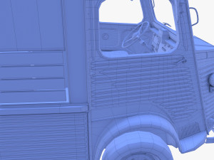 Citroen HY Pick Up with interior v1 Modelo 3D