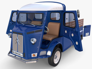 Citroen HY Pick Up with interior v2 3D Model
