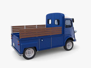 Citroen HY Pick Up with interior v2 3D Model