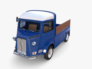 Citroen HY Pick Up with interior v2 3D-Modell