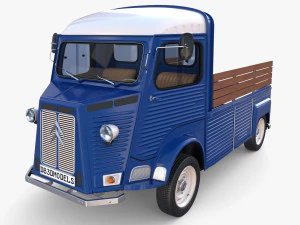 Citroen HY Pick Up with interior v2 3D Model