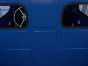 Citroen HY Pick Up with interior v2 3D-Modell