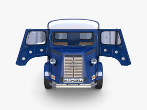 Citroen HY Pick Up with interior v2 3D-Modell