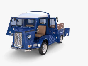 Citroen HY Pick Up with interior v2 3D Model