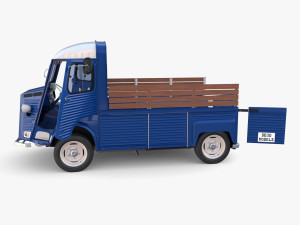 Citroen HY Pick Up with interior v2 3D-Modell