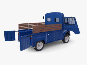 Citroen HY Pick Up with interior v2 3D Model