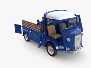 Citroen HY Pick Up with interior v2 3D-Modell