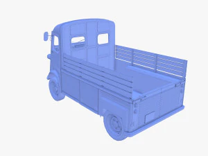 Citroen HY Pick Up with interior v2 3D Model