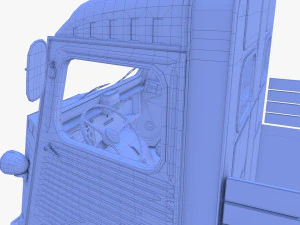 Citroen HY Pick Up with interior v2 3D Model