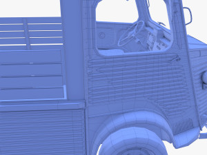 Citroen HY Pick Up with interior v2 3D-Modell