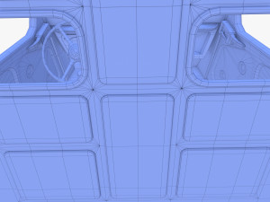 Generic 40s Van Pick Up with interior v1 3D Model