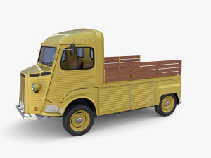 Generic 40s Van Pick Up with interior v2 3D-Modell