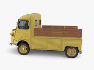 Generic 40s Van Pick Up with interior v2 3D-Modell
