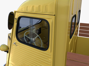 Generic 40s Van Pick Up with interior v2 3D-Modell