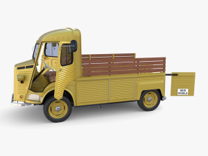 Generic 40s Van Pick Up with interior v2 3D-Modell