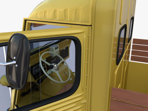 Generic 40s Van Pick Up with interior v2 3D-Modell