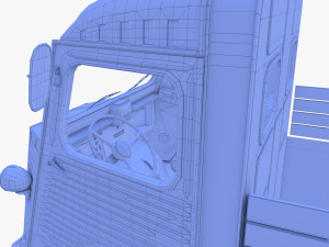 Generic 40s Van Pick Up with interior v2 3D-Modell