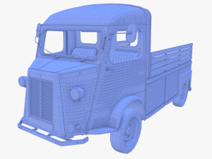 Generic 40s Van Pick Up with interior v2 3D-Modell